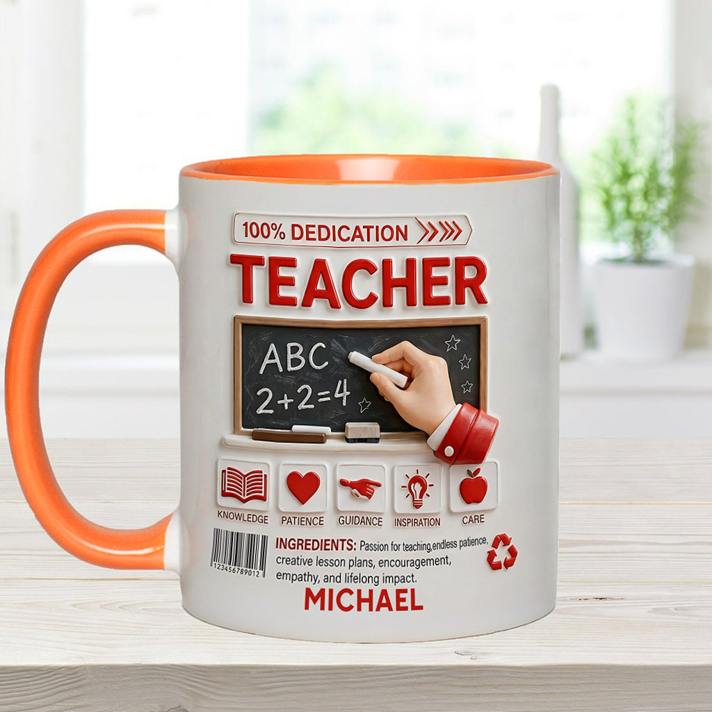 Teacher Portfolio - Personalized Teacher Accent Mug