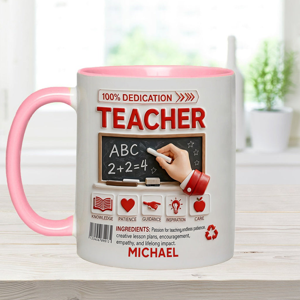 Teacher Portfolio - Personalized Teacher Accent Mug