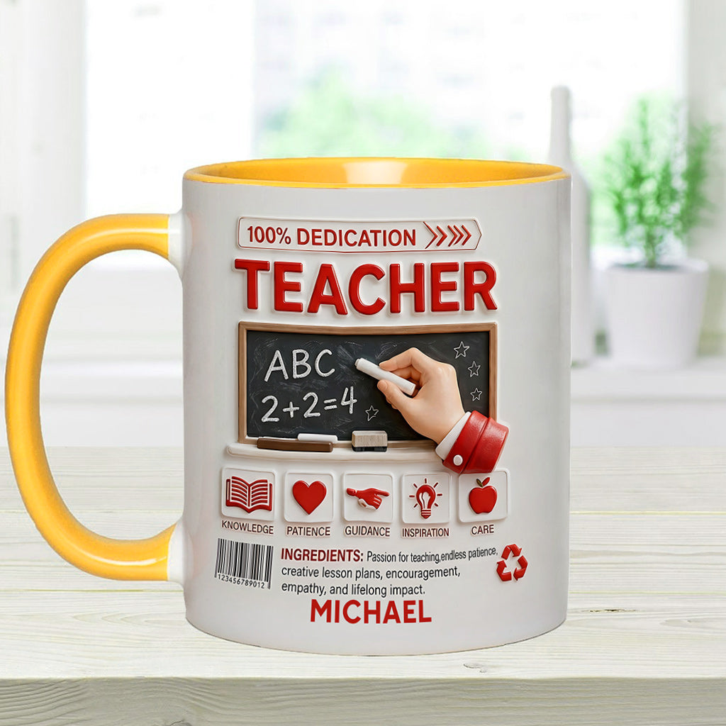Teacher Portfolio - Personalized Teacher Accent Mug