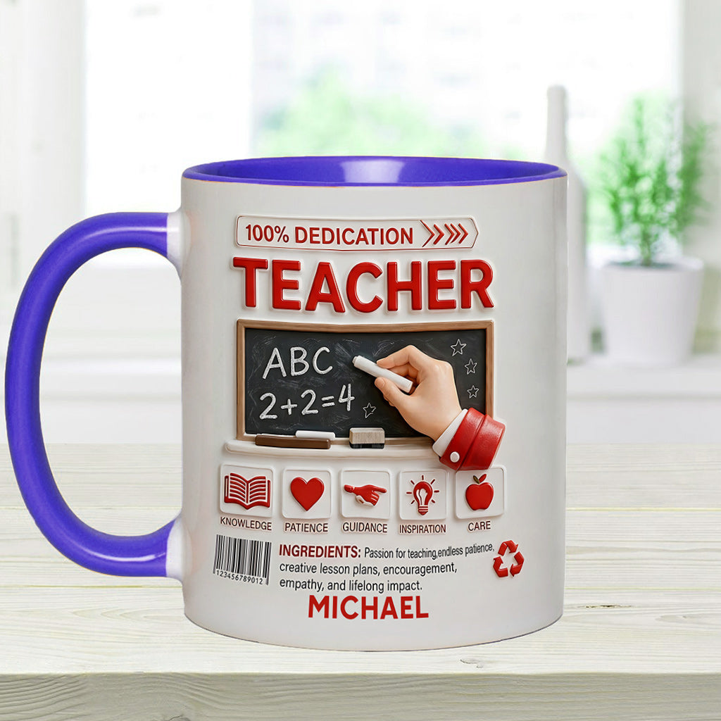 Teacher Portfolio - Personalized Teacher Accent Mug