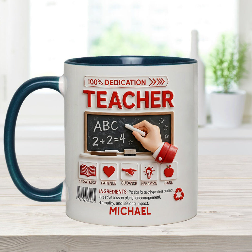 Teacher Portfolio - Personalized Teacher Accent Mug