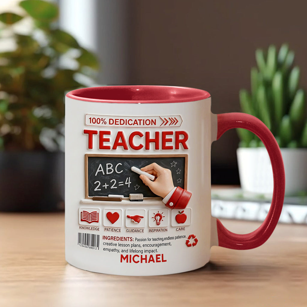 Teacher Portfolio - Personalized Teacher Accent Mug