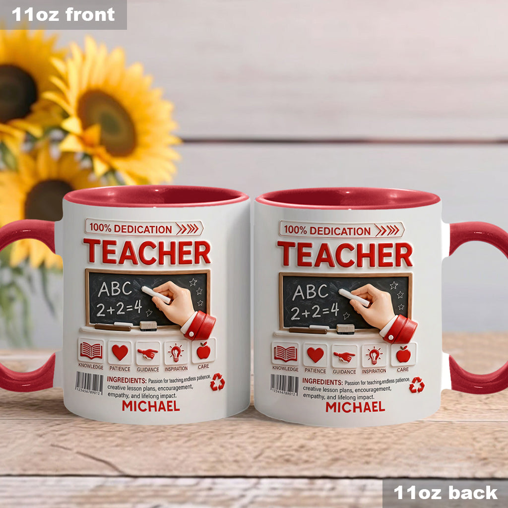 Teacher Portfolio - Personalized Teacher Accent Mug