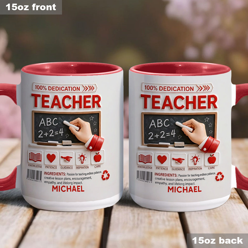 Teacher Portfolio - Personalized Teacher Accent Mug