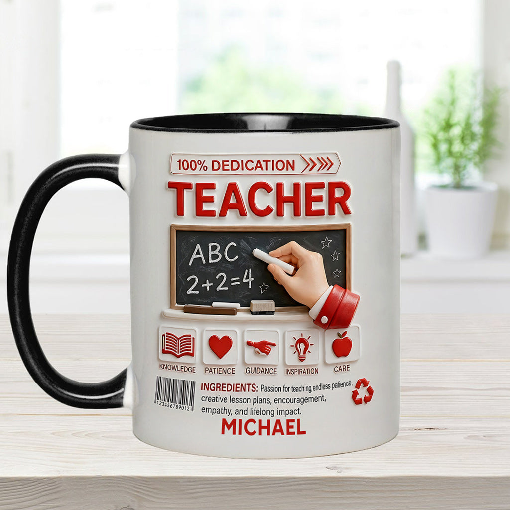Teacher Portfolio - Personalized Teacher Accent Mug