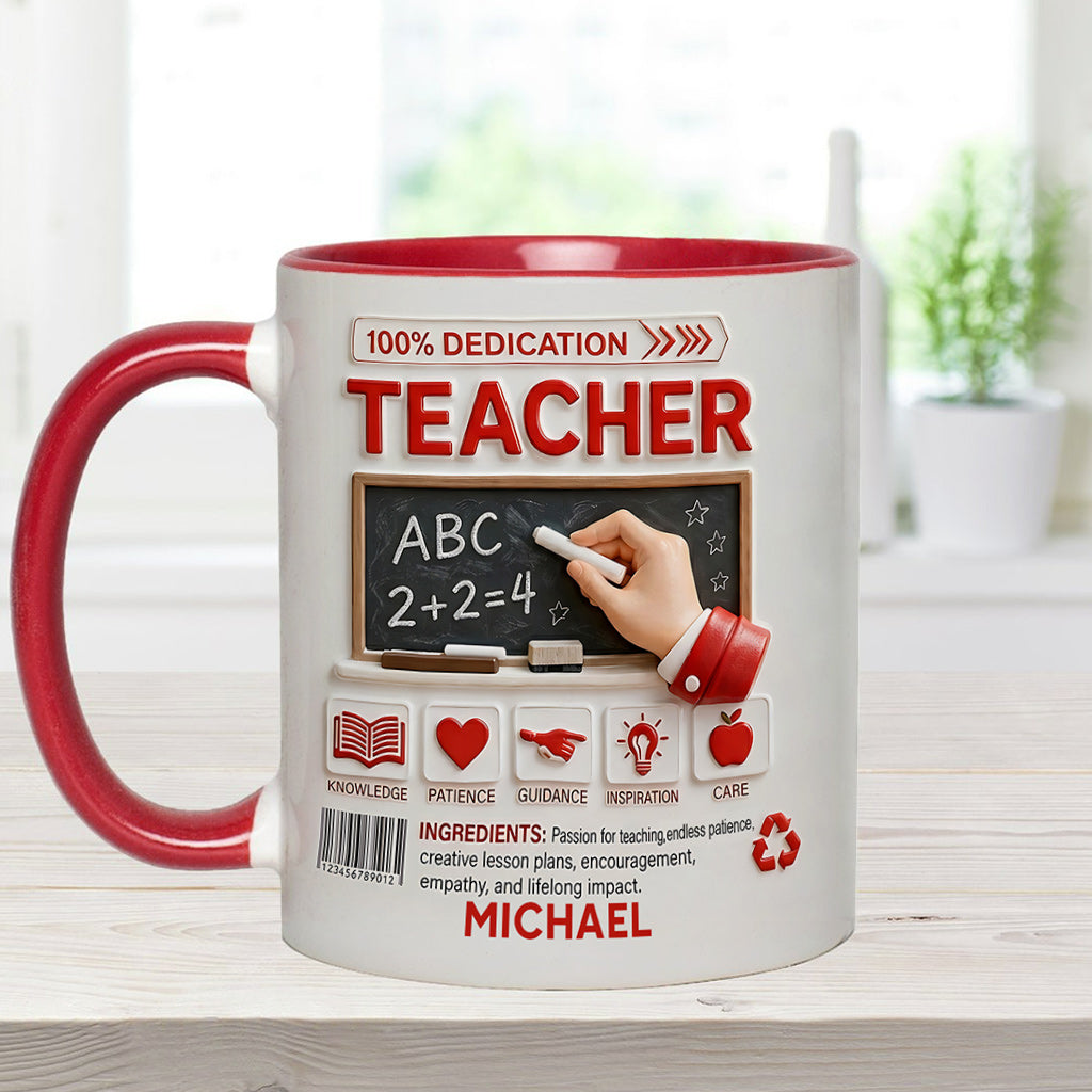 Teacher Portfolio - Personalized Teacher Accent Mug