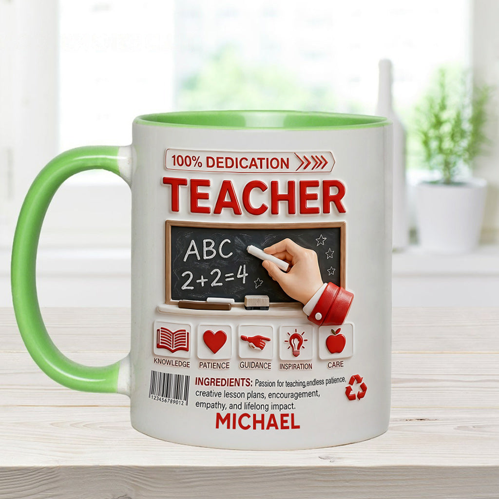 Teacher Portfolio - Personalized Teacher Accent Mug