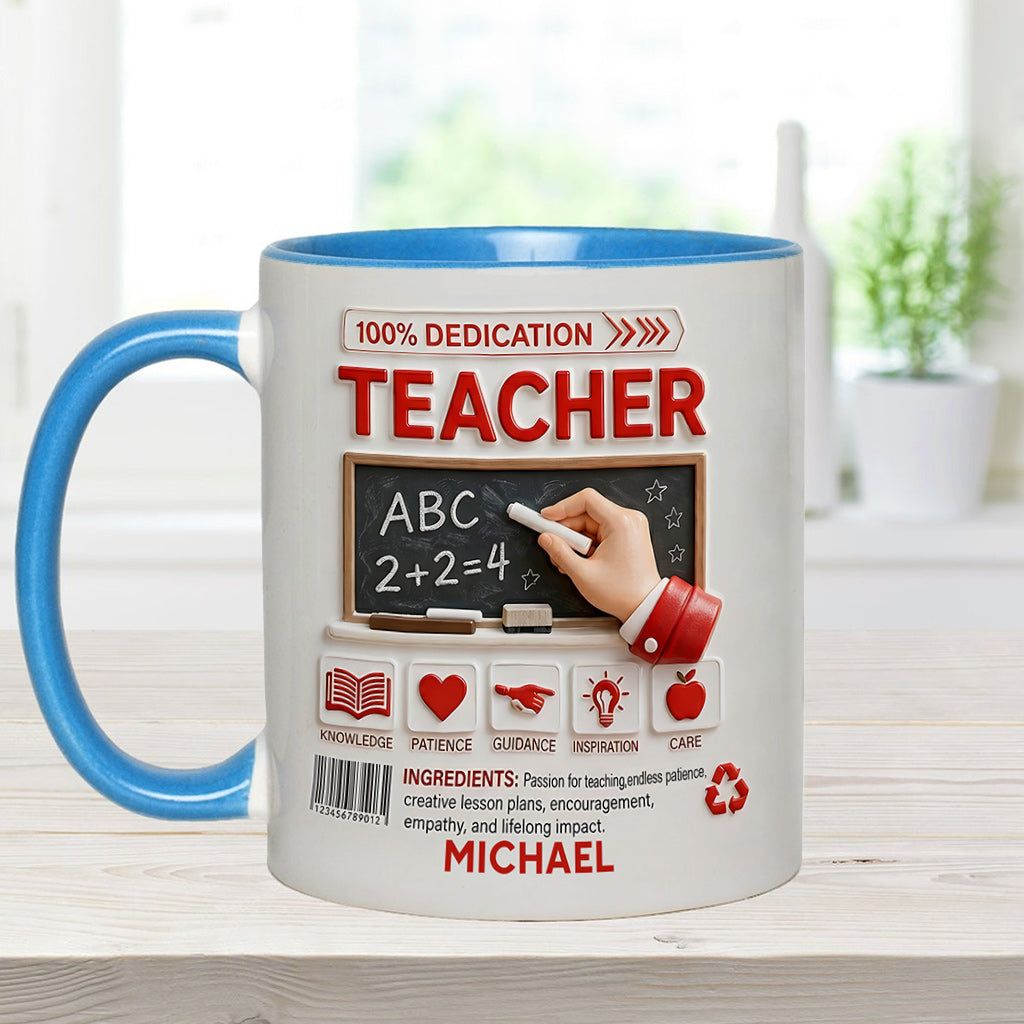 Teacher Portfolio - Personalized Teacher Accent Mug