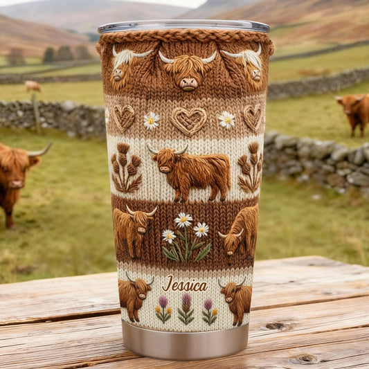 Love Highland Cows - Personalized Highland Cow Tumbler