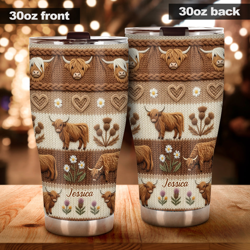 Love Highland Cows - Personalized Highland Cow Tumbler
