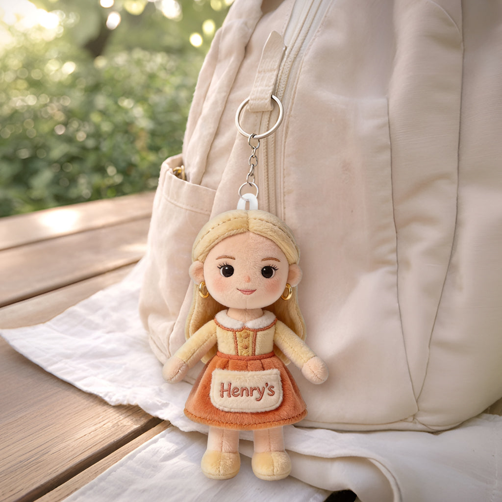 You Belongs To Me - Personalized Couple Plush Keychain