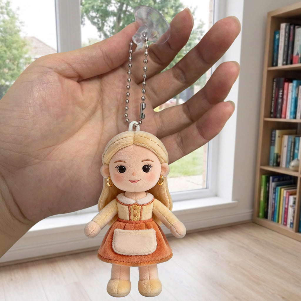 You Belongs To Me - Personalized Couple Plush Keychain