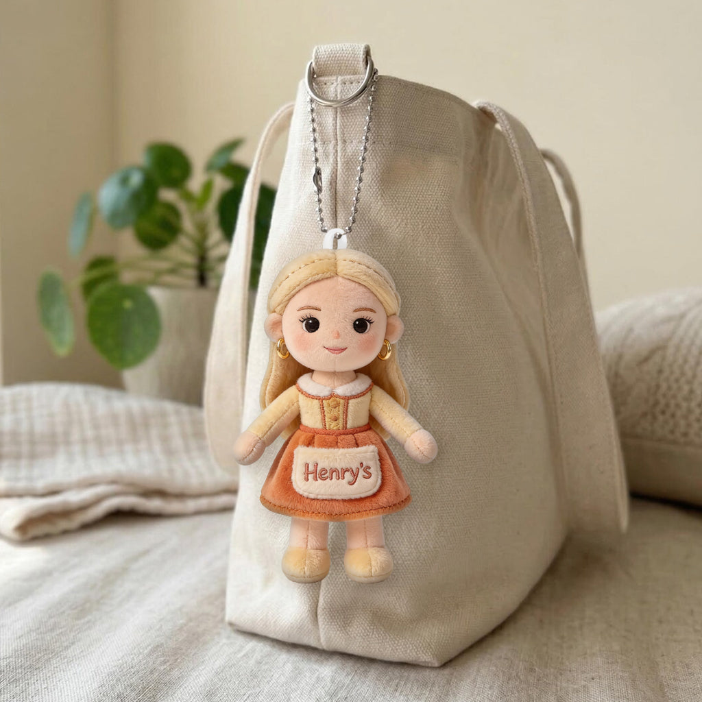 You Belongs To Me - Personalized Couple Plush Keychain