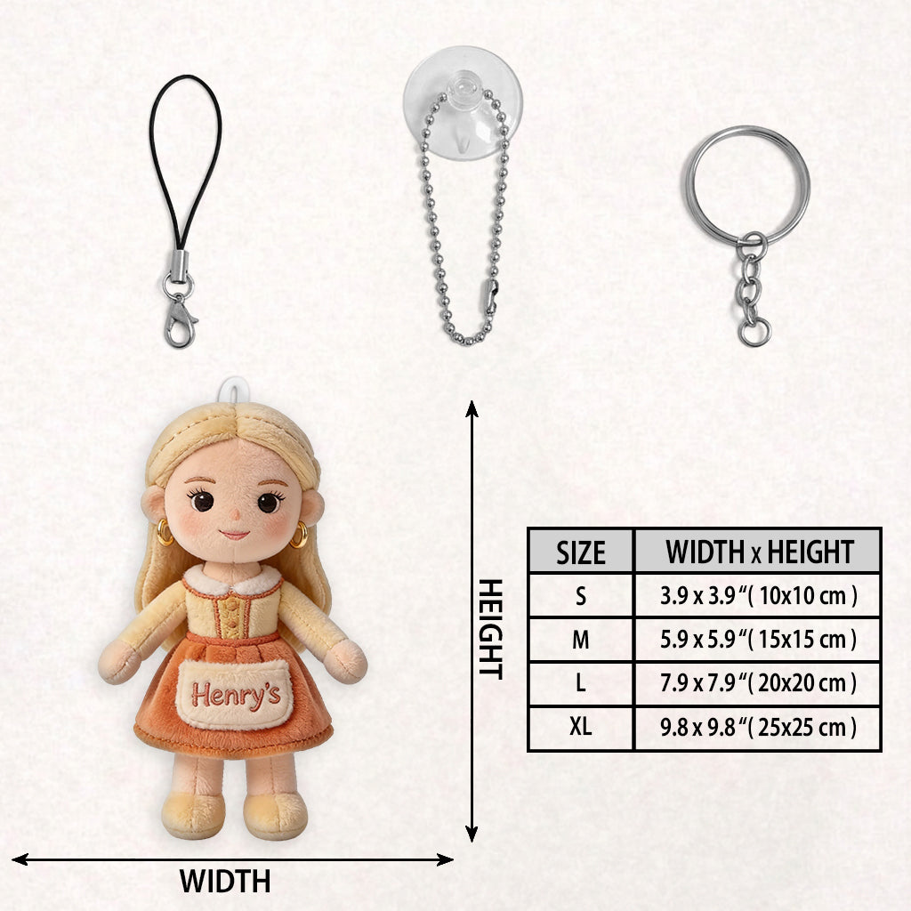You Belongs To Me - Personalized Couple Plush Keychain