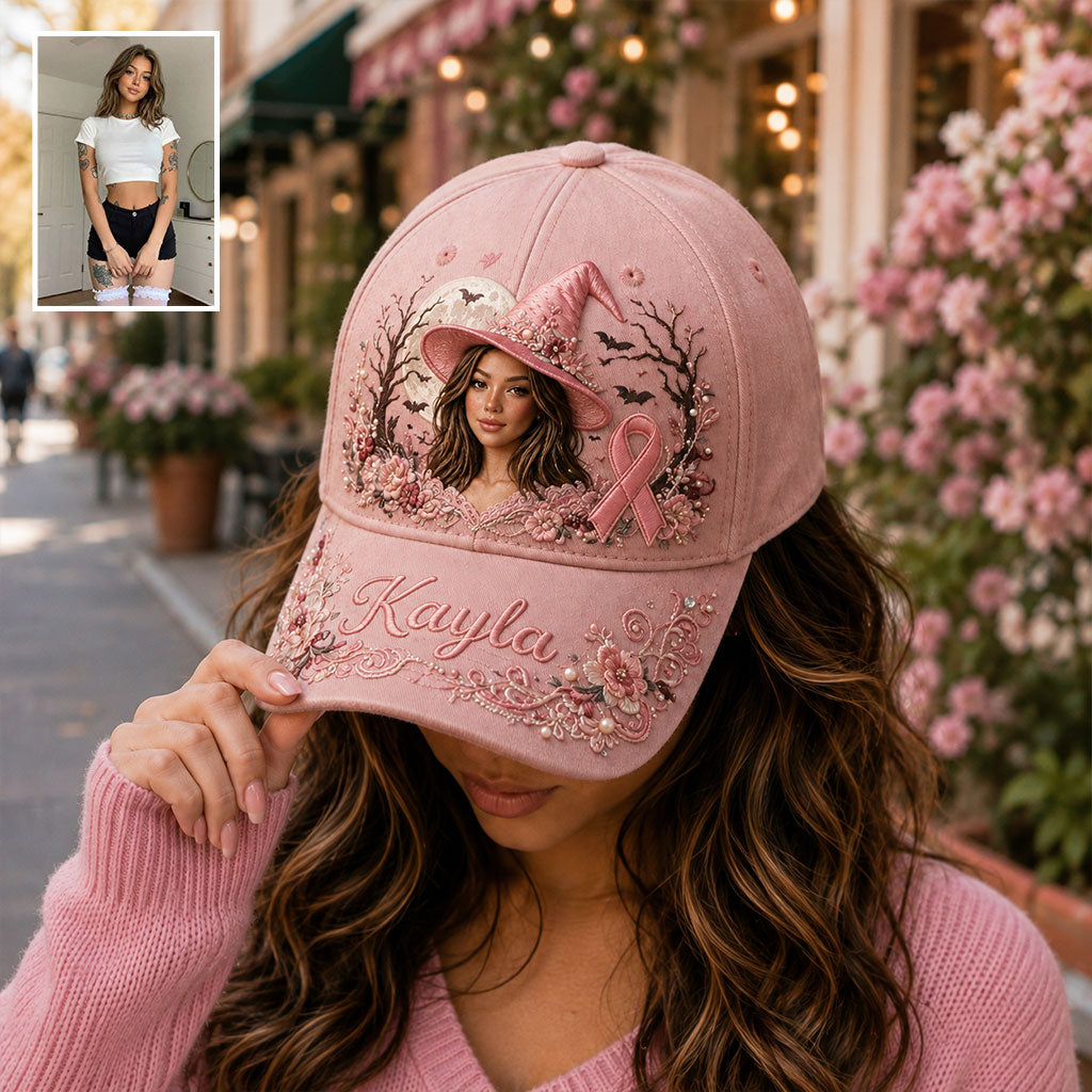 Pink Witch - Personalized Breast Cancer Awareness Classic Cap
