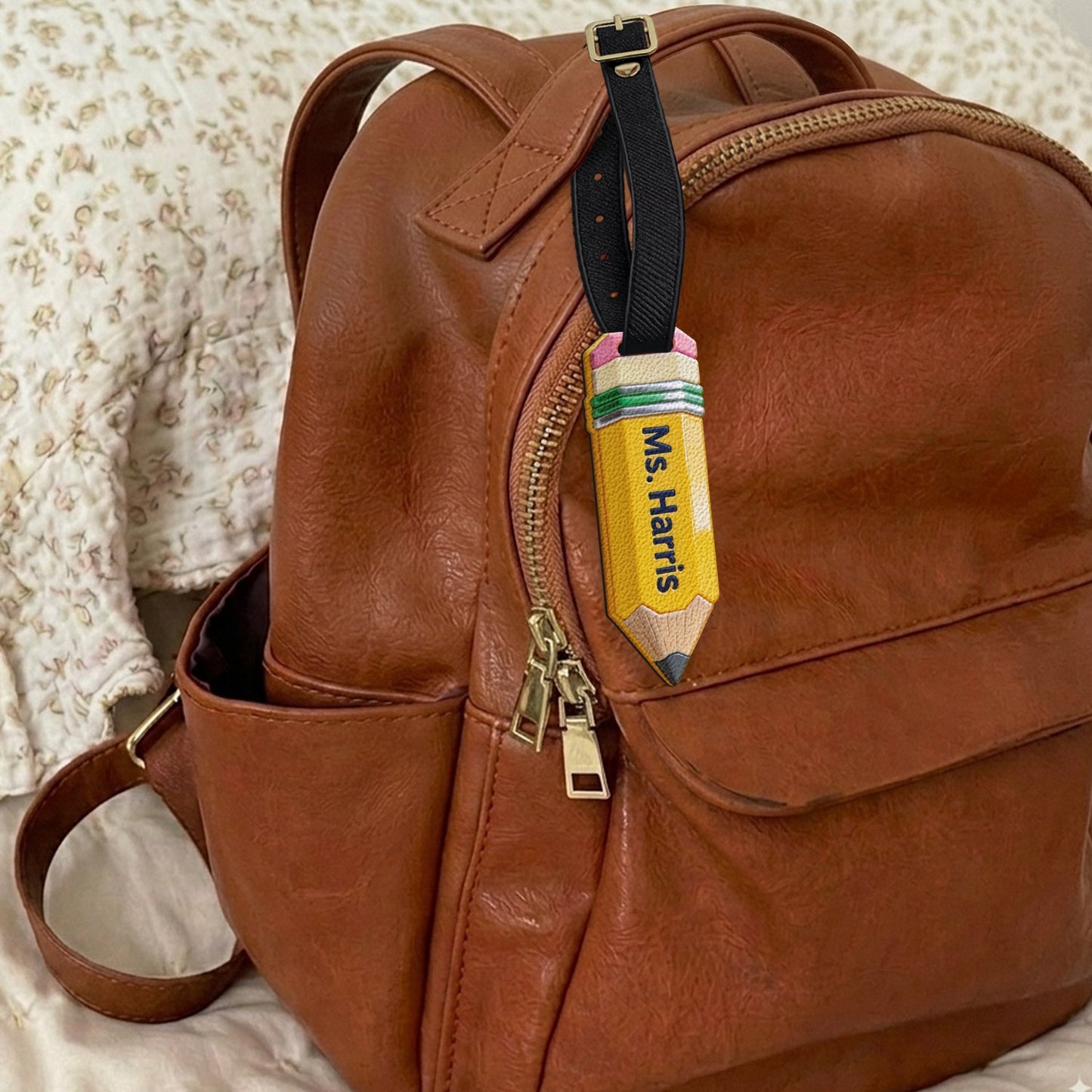 Pencil-Shaped Teacher Gift - Pencil Luggage Tag - Personalized Teacher Luggage Tag