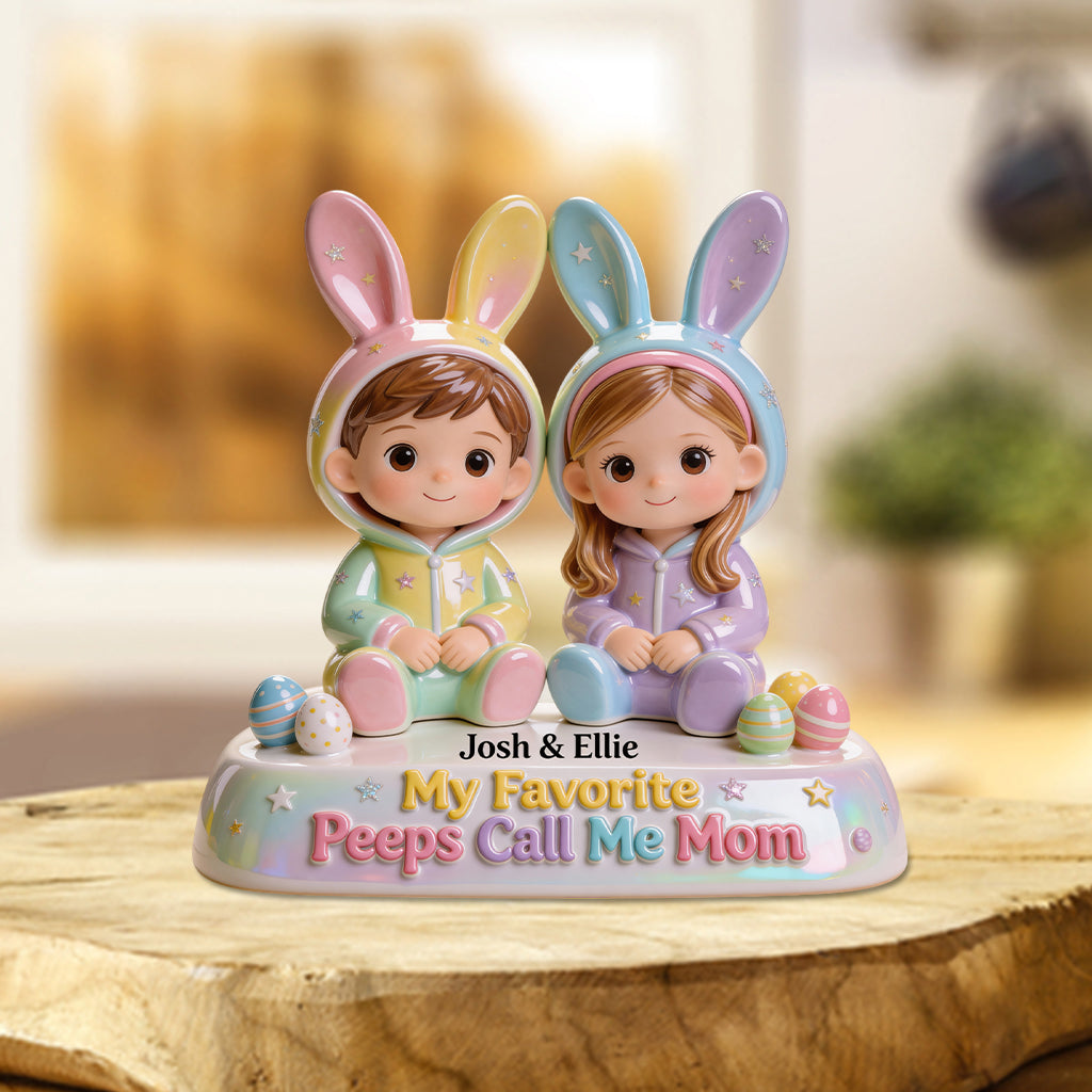 My Favourite Peeps Call Me Grandma - Personalized Grandma Custom Shaped Acrylic Plaque