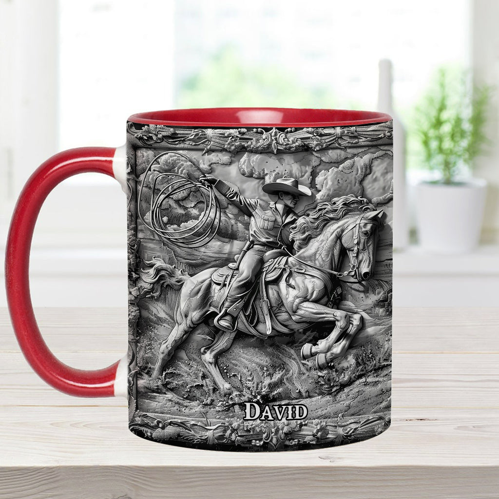 Western Cowboy - Personalized Western Outfit Accent Mug