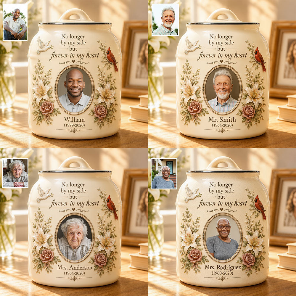 Memorial Gift, Gift for Lost of Loved Ones - Personalized Memorial Keepsake Jar