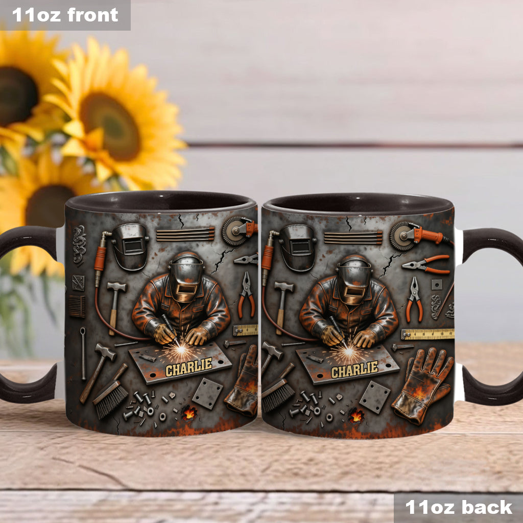 Strong Welder - Personalized Welder Accent Mug