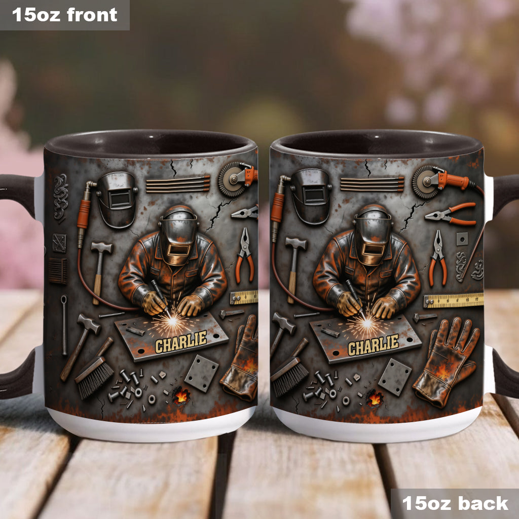 Strong Welder - Personalized Welder Accent Mug