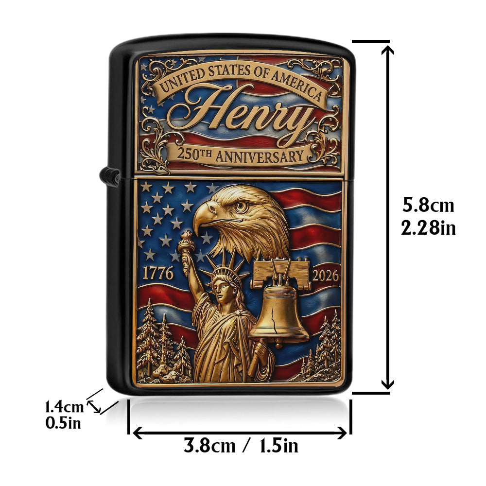 USA 250th Anniversary - Personalized Patriot Lighter