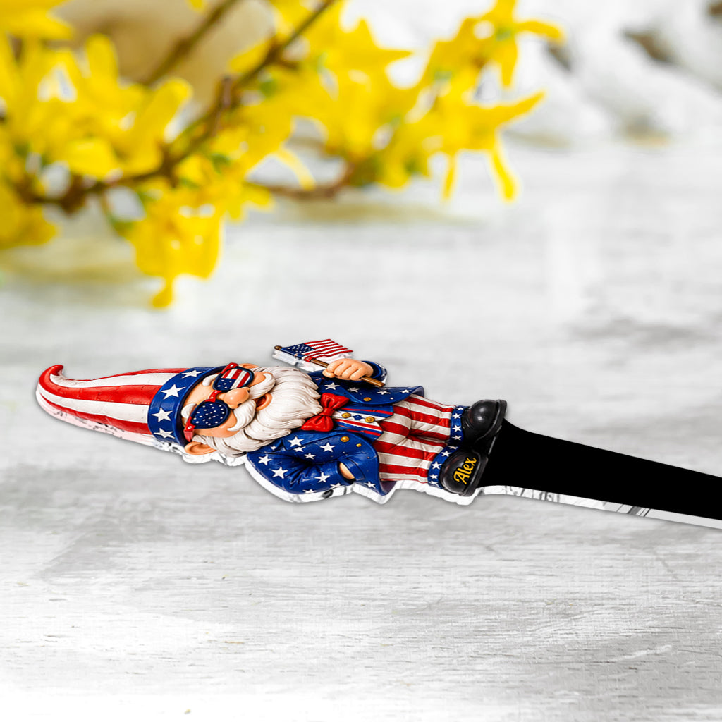 Patriotic Gnomes - Personalized Gardening Acrylic Garden Sign/ Acrylic Plaque Sign