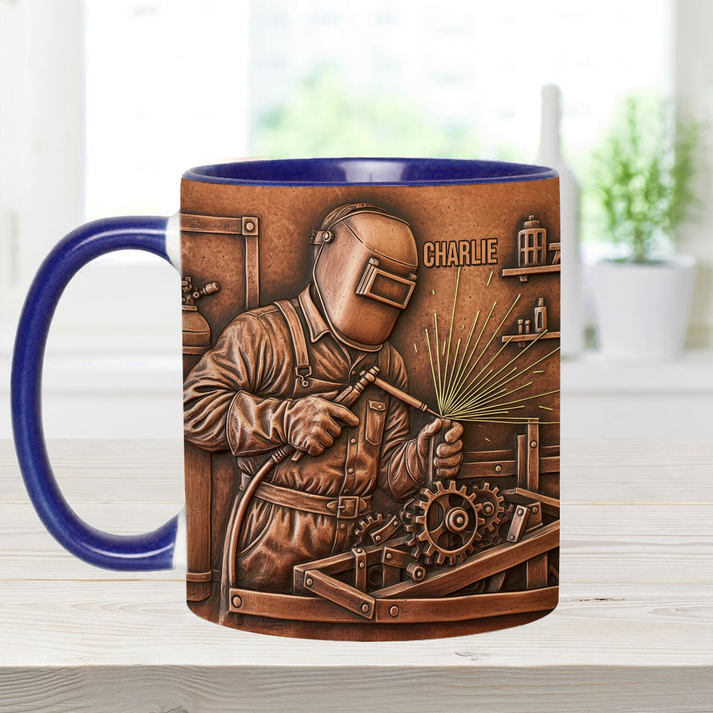Strongest Welder - Personalized Welder Accent Mug