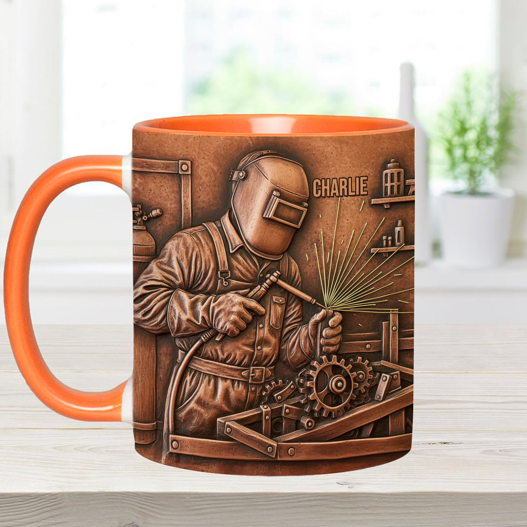 Strongest Welder - Personalized Welder Accent Mug
