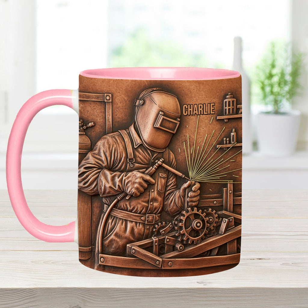 Strongest Welder - Personalized Welder Accent Mug