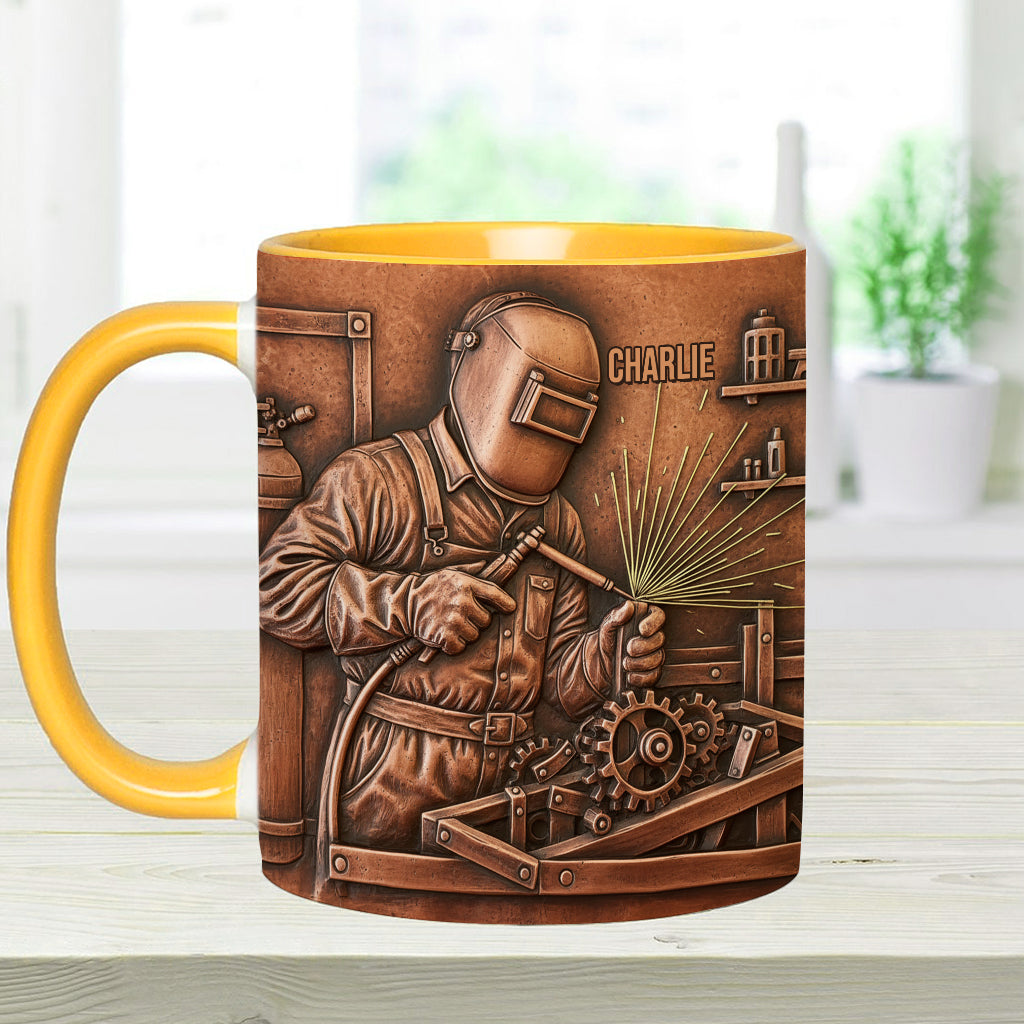 Strongest Welder - Personalized Welder Accent Mug