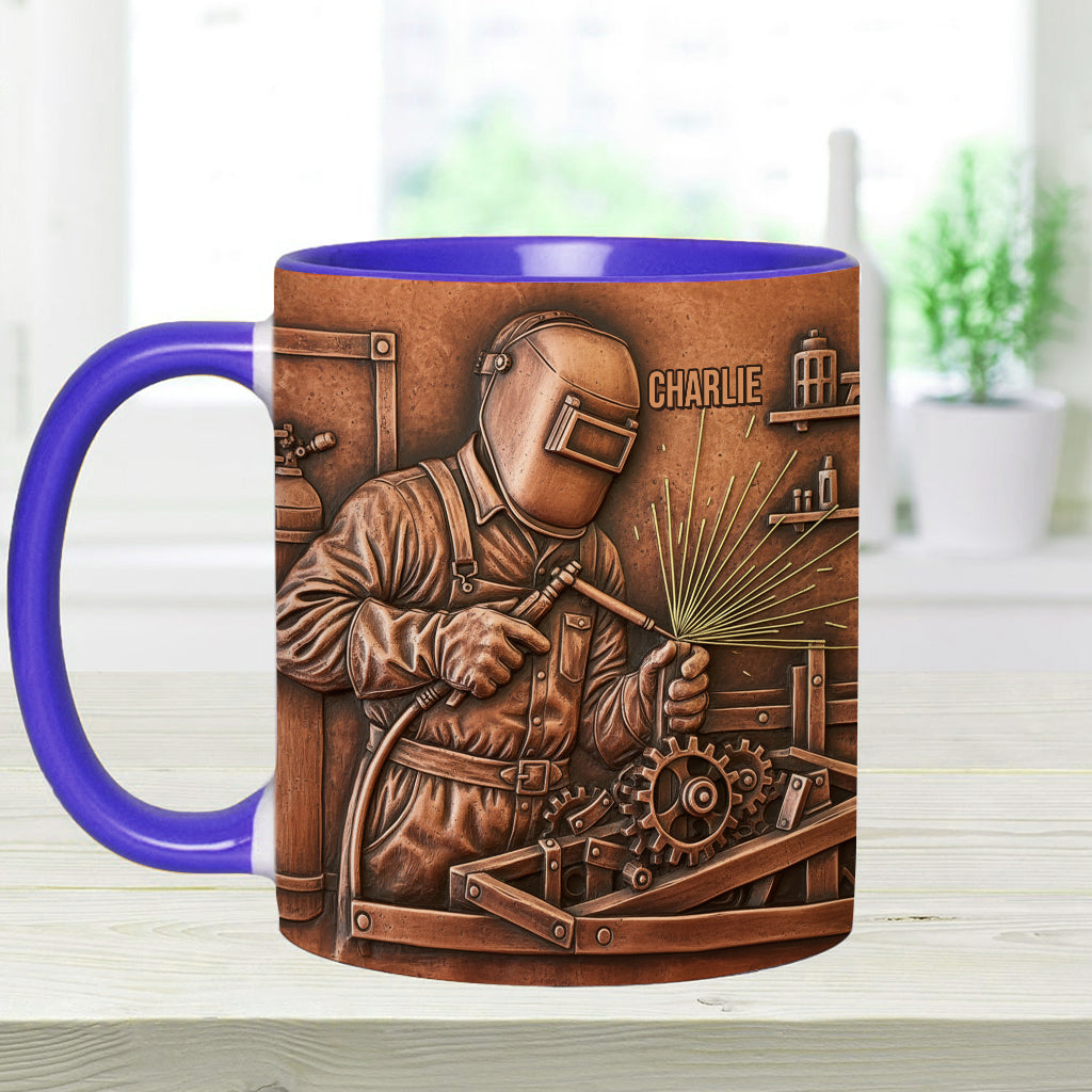 Strongest Welder - Personalized Welder Accent Mug