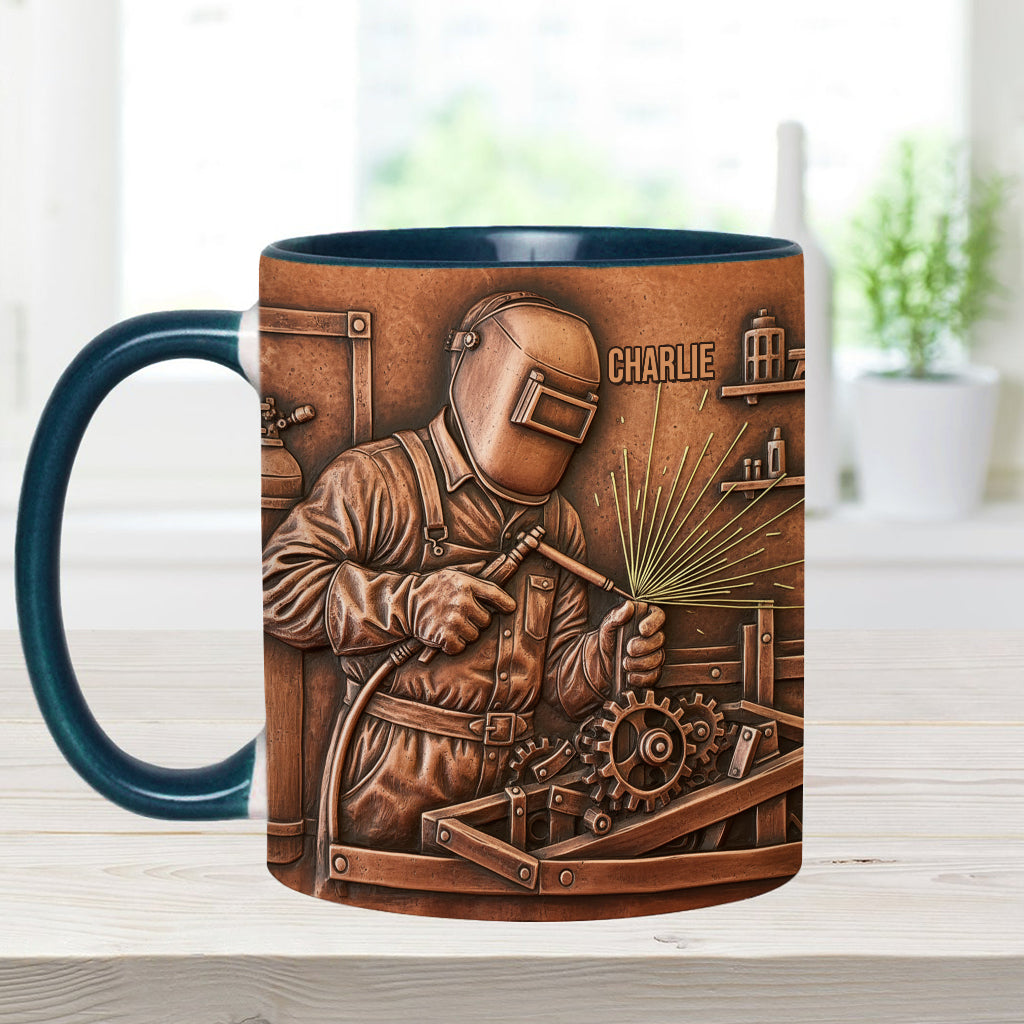 Strongest Welder - Personalized Welder Accent Mug