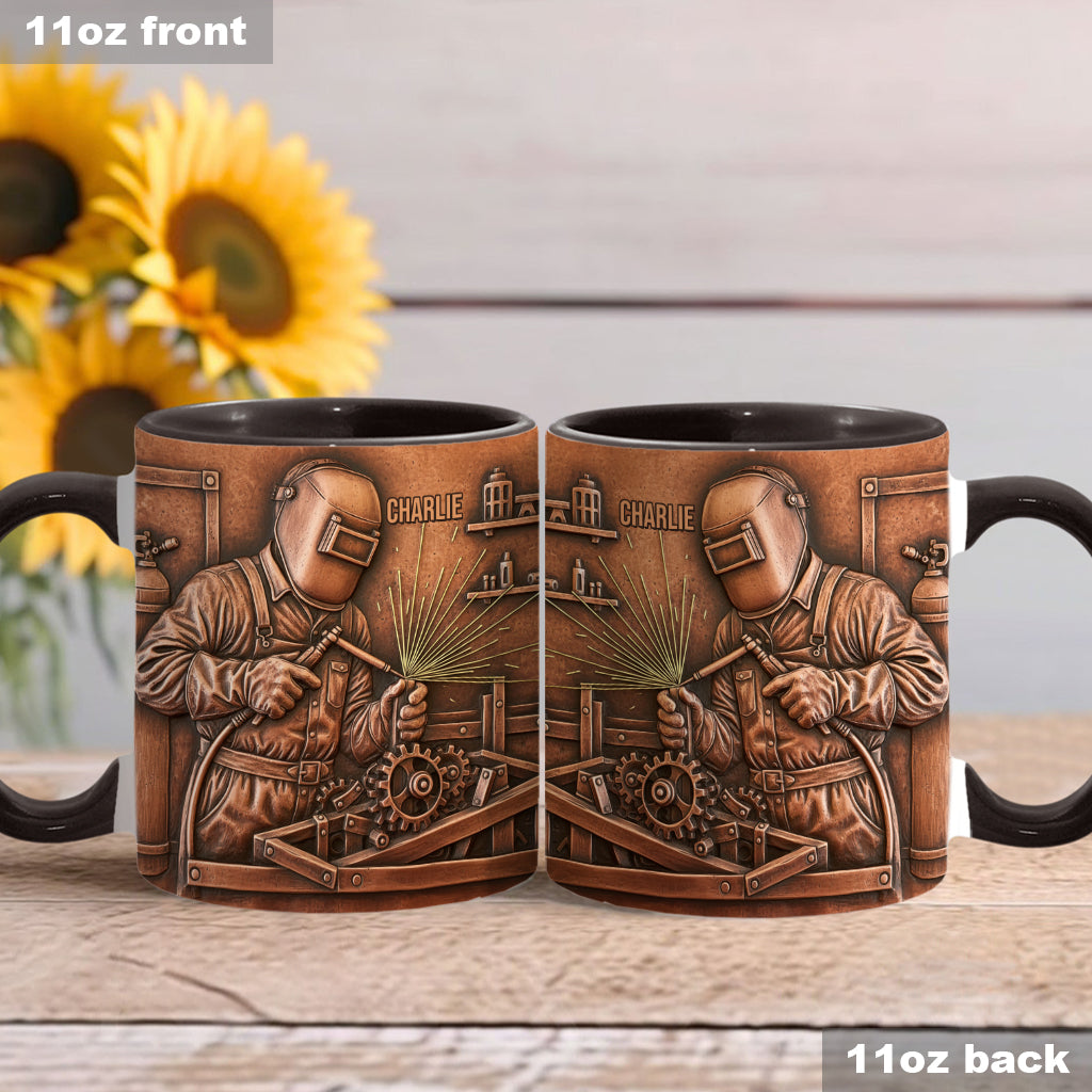 Strongest Welder - Personalized Welder Accent Mug