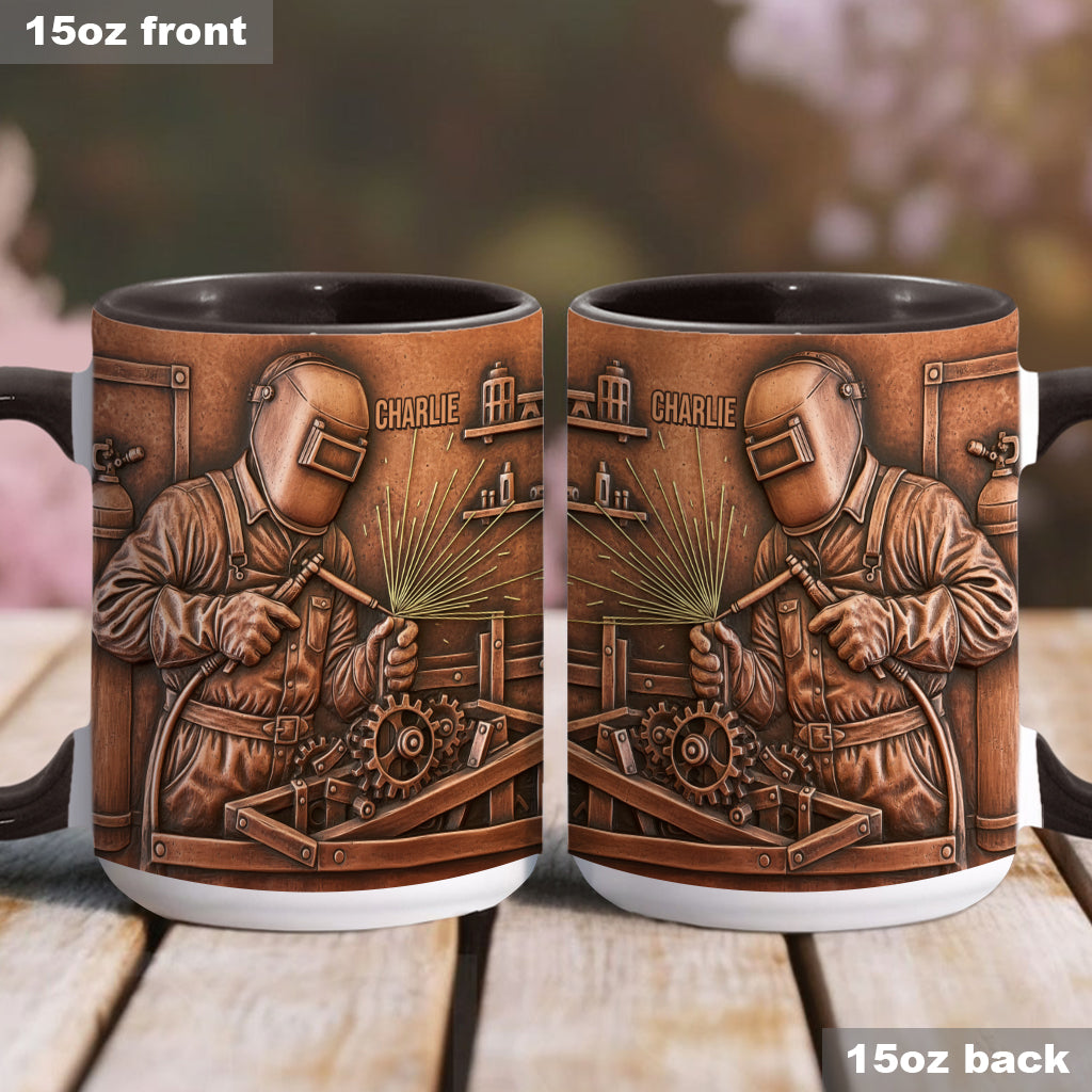 Strongest Welder - Personalized Welder Accent Mug