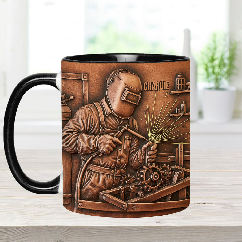 Strongest Welder - Personalized Welder Accent Mug