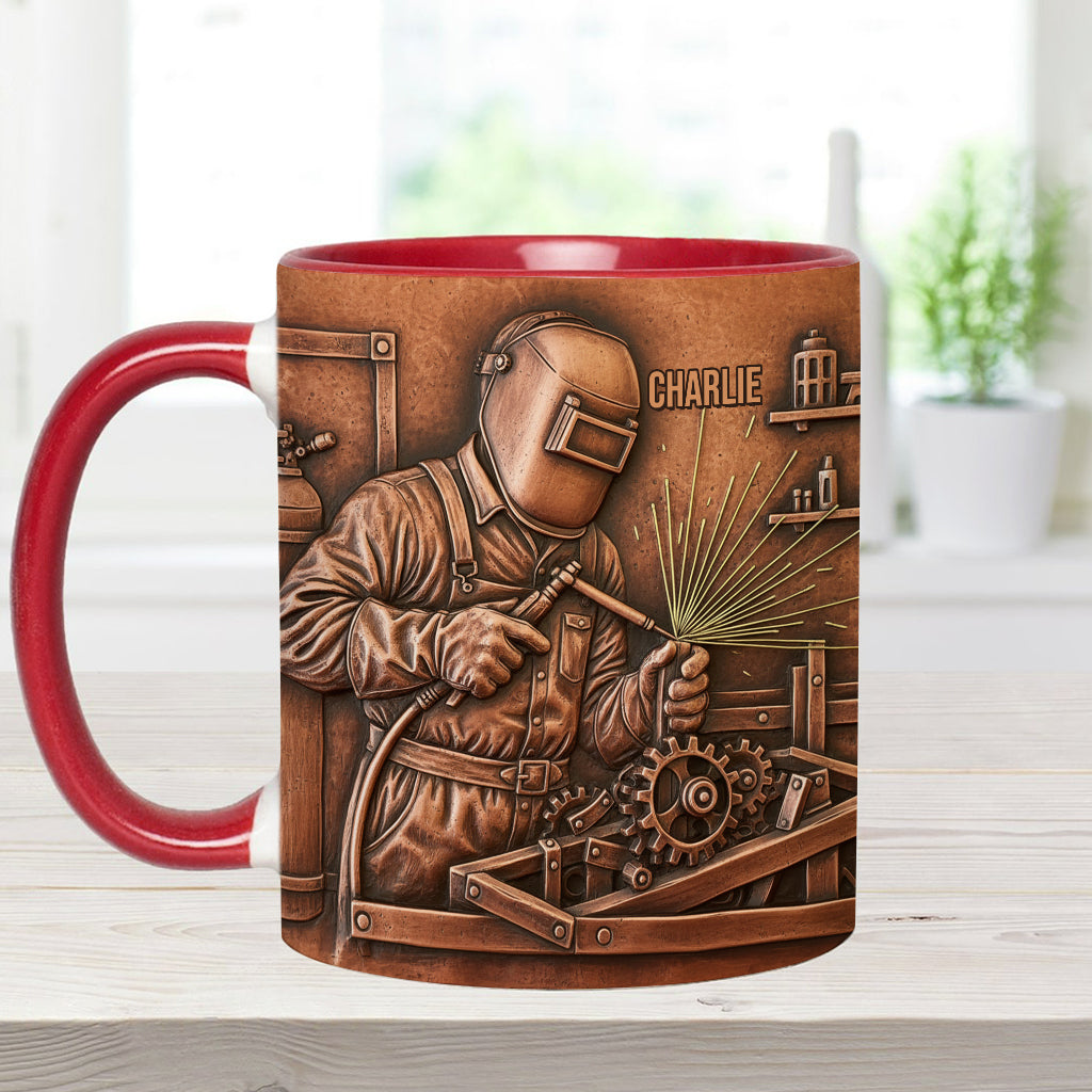 Strongest Welder - Personalized Welder Accent Mug