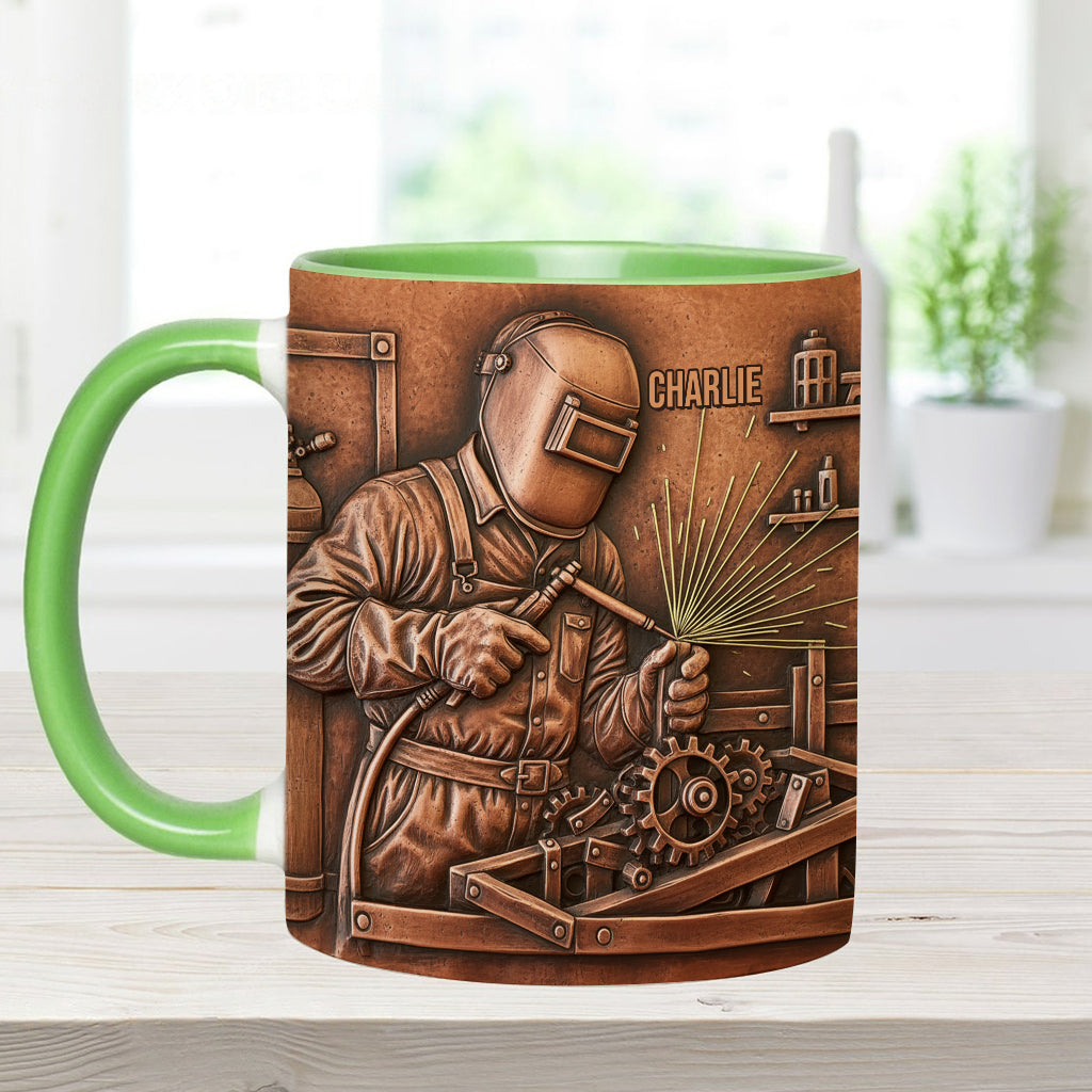 Strongest Welder - Personalized Welder Accent Mug