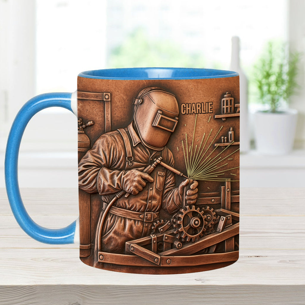 Strongest Welder - Personalized Welder Accent Mug