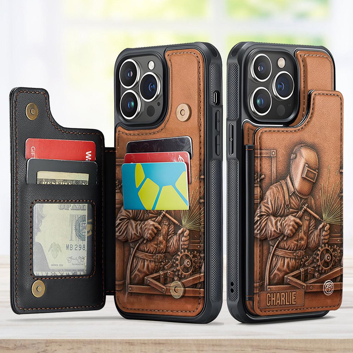 Strongest Welder - Personalized Welder Fully Printed Wallet Phone Case