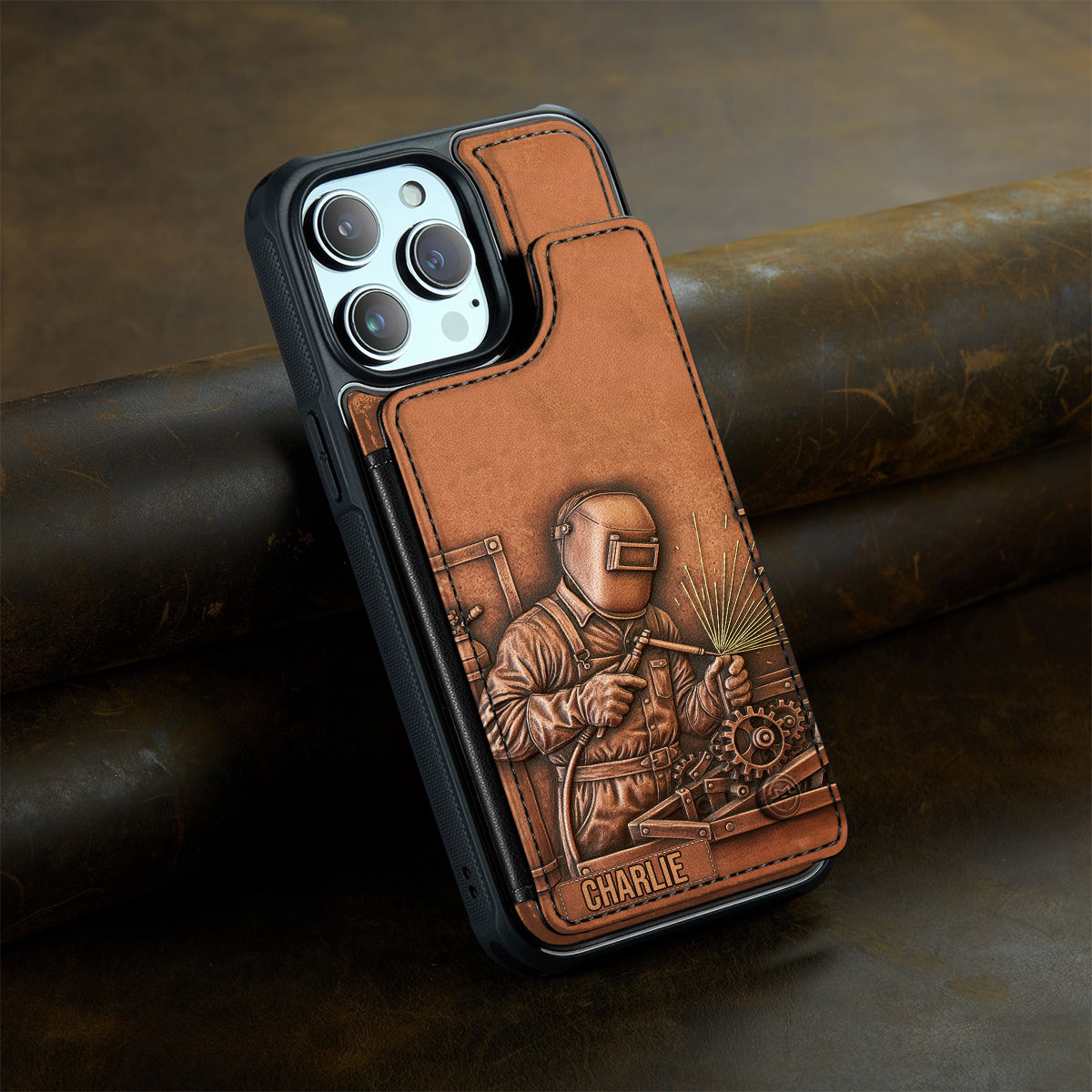 Strongest Welder - Personalized Welder Fully Printed Wallet Phone Case