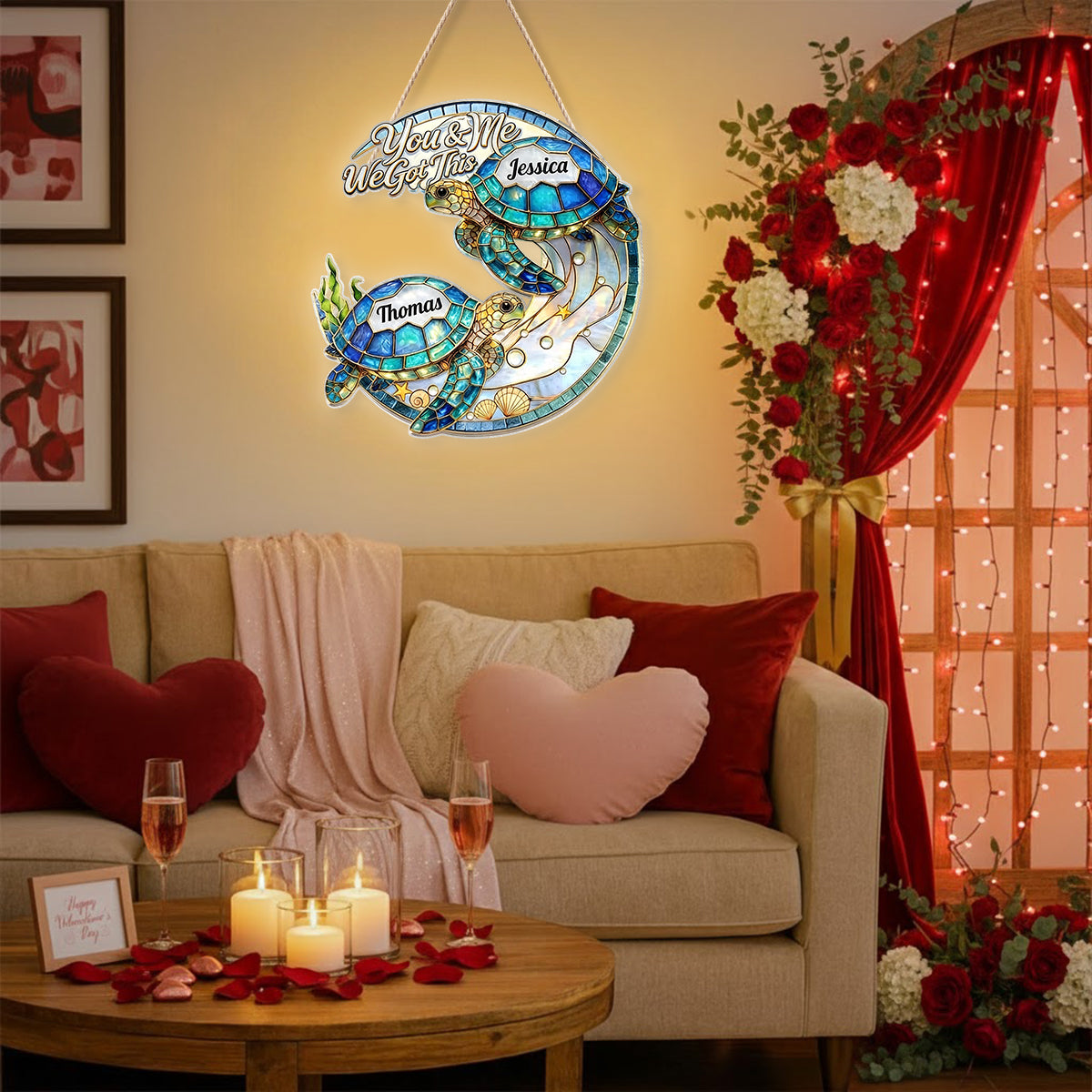 We Got This - Personalized Turtle LED Light Acrylic Sign