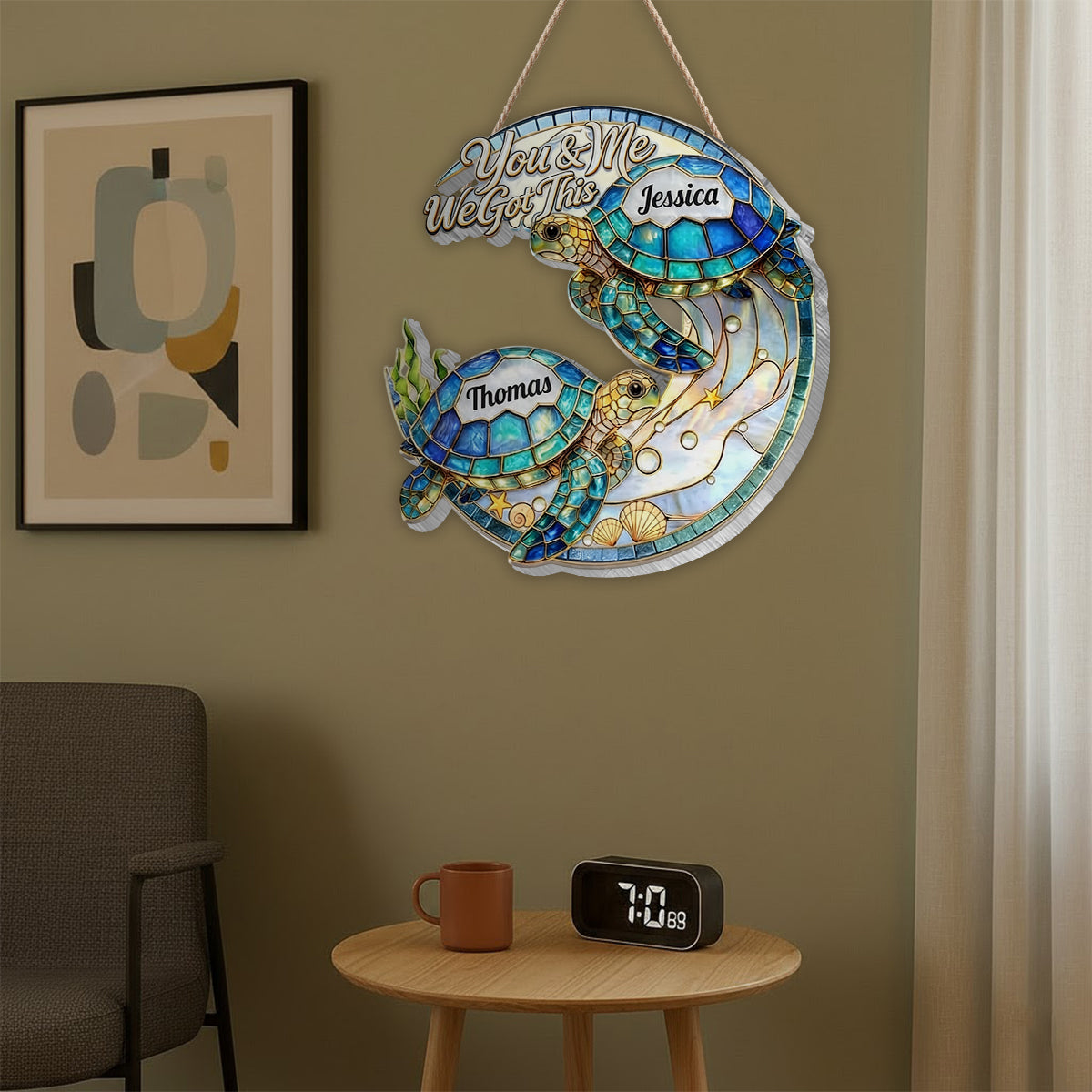 We Got This - Personalized Turtle LED Light Acrylic Sign