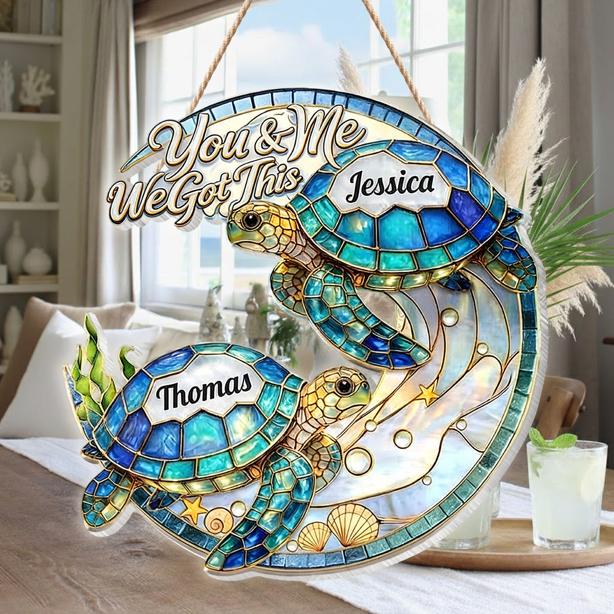 We Got This - Personalized Turtle LED Light Acrylic Sign