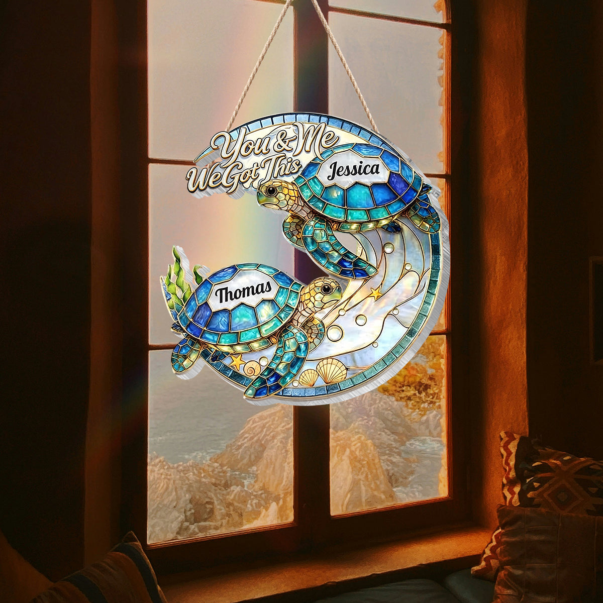 We Got This - Personalized Turtle LED Light Acrylic Sign