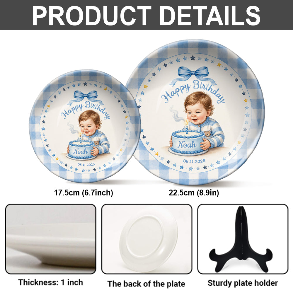 Beautiful Birthday Gift - Personalized Birthday Ceramic Round Plate
