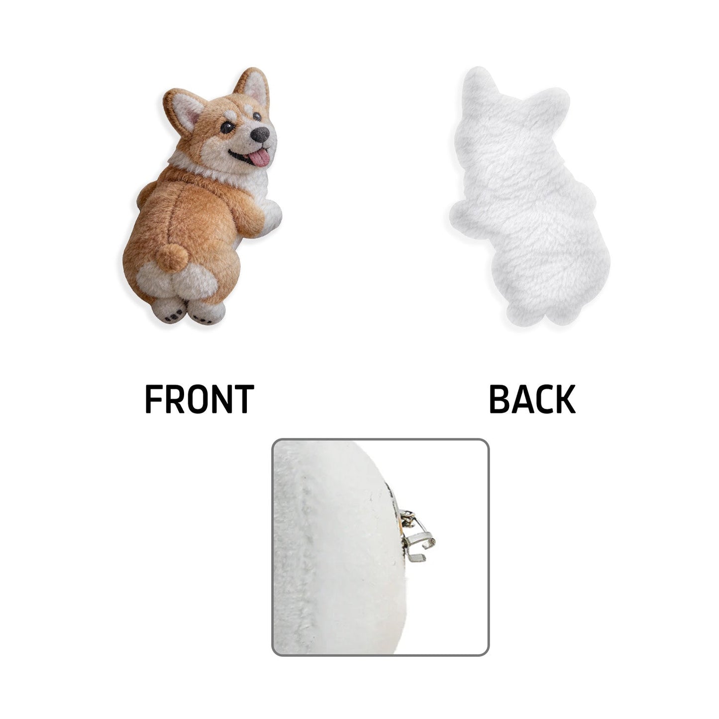Pet Mom, Pet Lovers Gift - Personalized Dog Plush Brooch