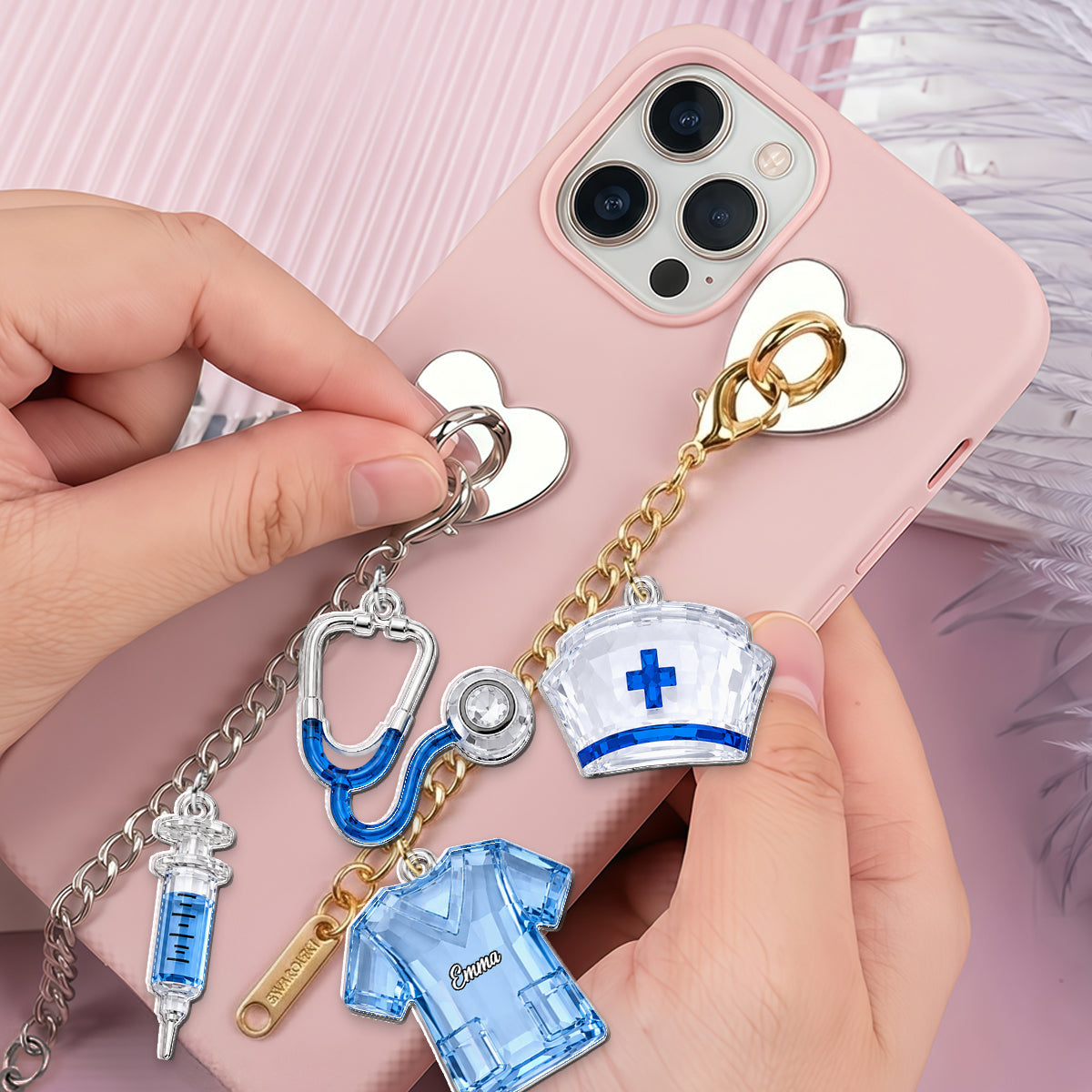 Love My Job - Personalized Nurse Dangling Charms