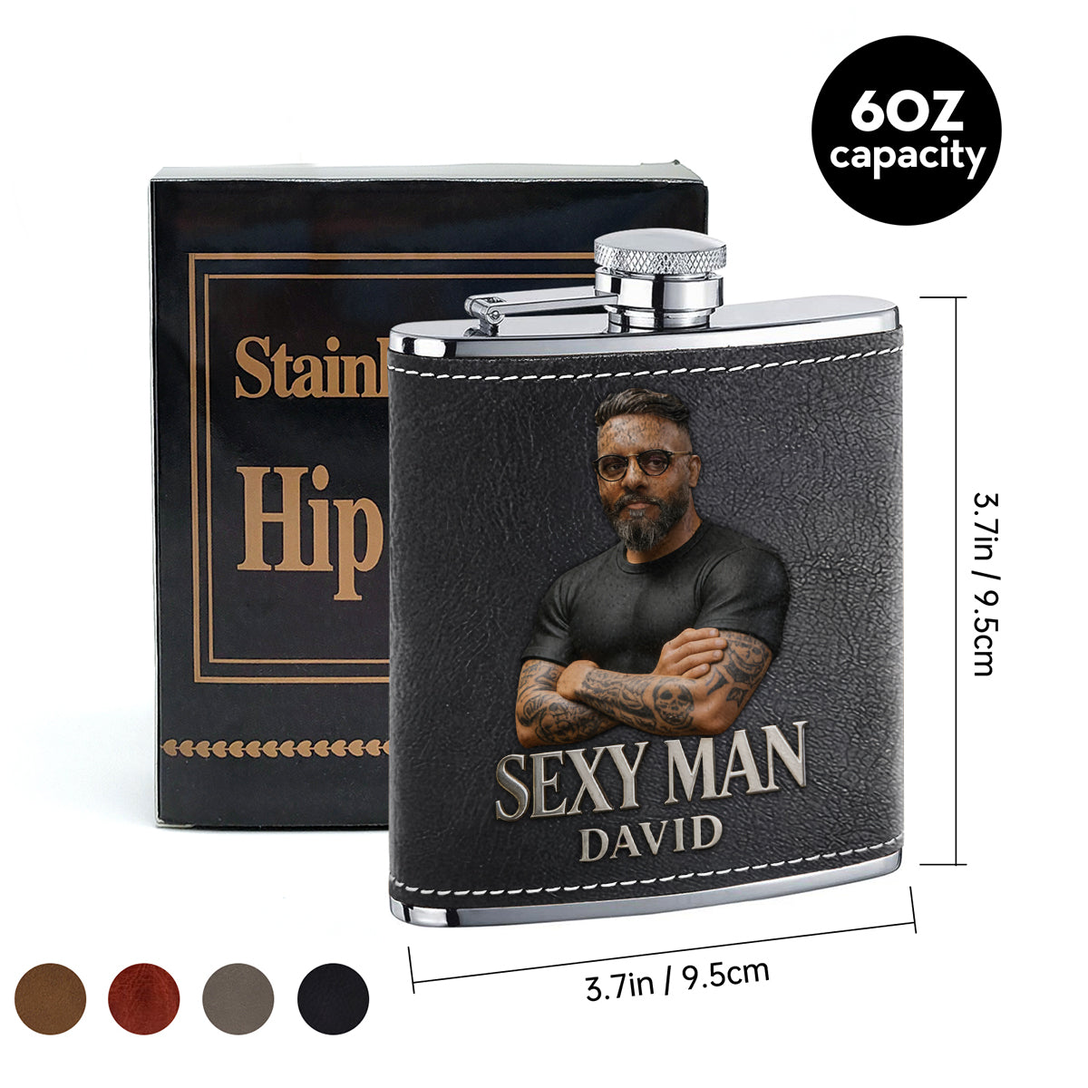 Luxury Gifts For Man - Custom From Photo - Personalized Father Hip Flask