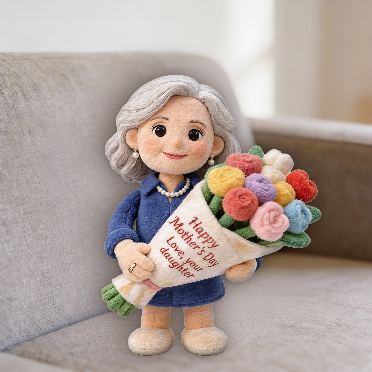 Perfect Mother's Day Gift - Personalized Mother Premium Faux Fur Pillow